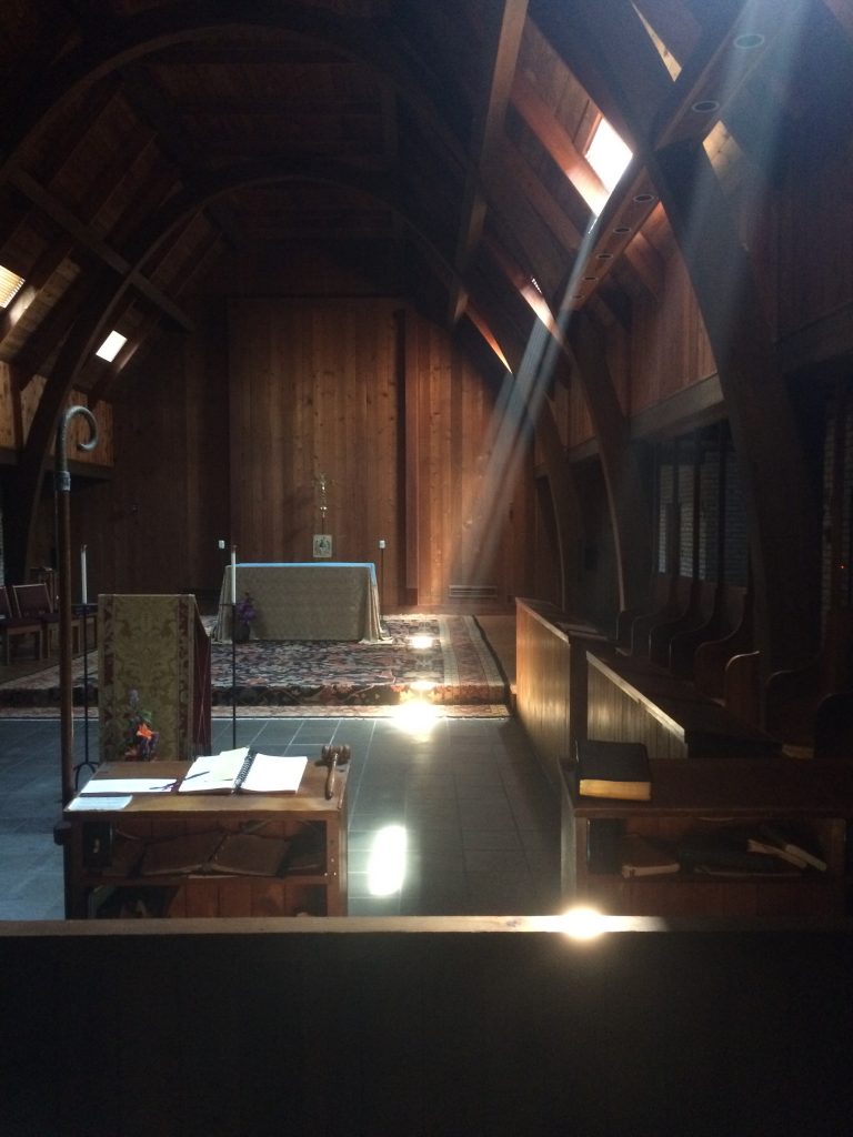 The Abbey Church at St. Gregory's Abbey in Three Rivers, MI.