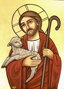 Coptic Icon of Christ the Good Shepherd.