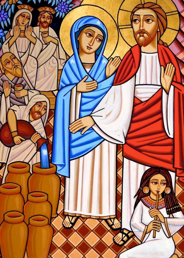 Coptic Icon of the Wedding at Cana