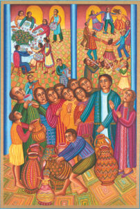 A picture of the wedding at Cana.